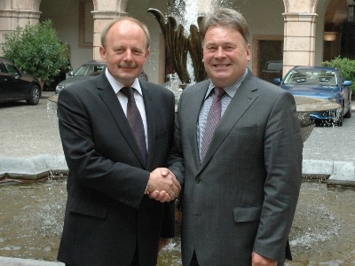 fot. Stanisław Sorys i Helmut Brunner, minister ds. żywności, rolnictwa i leśnictwa Bawarii